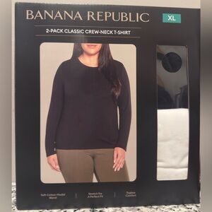 BANANA REPUBLIC 2 PACK CLASSIC CREW-NECK T-SHIRT